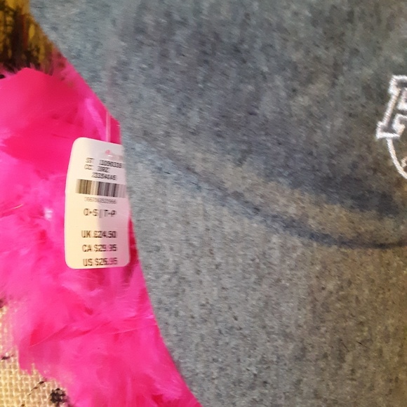 SOLD🌺NWT. PINK NATION ,GREY MONOGRAMMED HAT - Picture 3 of 3